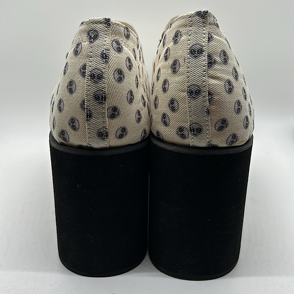 Omighty Cream Alien Platform Heels Shoes **Size 39/US Size 9** 👽👽 - Picture 8 of 9